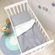 Детский Комплект в кроватку Маленька Соня (MSonya) 3-эл M.Sonya Универсальный серый 2923 фото