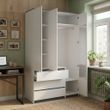Шафа розпашна з шухлядами, полицями 200&times;120 NC120 Next Systems White / Graphite Line