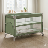 Кроватка-манеж 2в1 Carrello Porta CRL-18103 Mint Green