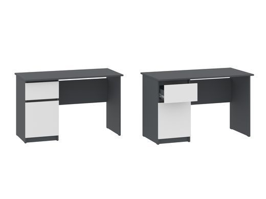 Стол письменный c тумбой 1200 мм Next Systems Anthracite / White