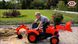 Детский трактор на педалях с прицепом, передним и задним ковшами Falk 2090Z KUBOTA (цвет - красный) 2090Z фото 3