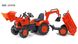 Детский трактор на педалях с прицепом, передним и задним ковшами Falk 2090Z KUBOTA (цвет - красный) 2090Z фото 2