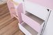 Кровать чердак Холли белый, розовый 5el21 фото 3