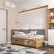 Ліжко диван кутовий з шухлядами 190х90\190х80 DecOKіds Brooklyn Taho Gray BR9 фото