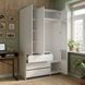 Шкаф распашной с ящиками, полками 200х120 NC120 Next Systems White / Graphite Line