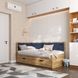 Ліжко диван кутовий з шухлядами 190х90\190х80 DecOKіds Brooklyn Taho Navy BR10 фото