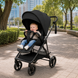 Прогулочная коляска CARRELLO Extra CRL-5532 с реверсивным блоком Forest Black