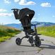 Велосипед трехколесный TURBO TRIKE складной с поворотным сиденьем 360 и родительской ручкой Black MT 1055 Black фото