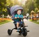 Велосипед трехколесный TURBO TRIKE складной с поворотным сиденьем 360 и родительской ручкой Grey MT 1055 Grey фото 1