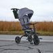 Велосипед трехколесный TURBO TRIKE складной с поворотным сиденьем 360 и родительской ручкой Grey MT 1055 Grey фото 3