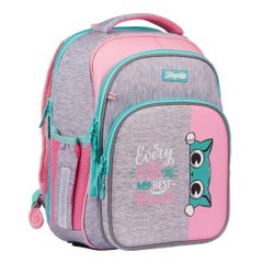 Рюкзак шкільний каркасний 1Вересня S-106 Best Friend рожевий/сірий 551640 фото
