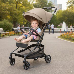 Прогулянкова коляска Carrello Evo CRL-5533 Ultra-Light Carbon Frame (5.5 кг) Parchment Beige CRL-5533-1 фото