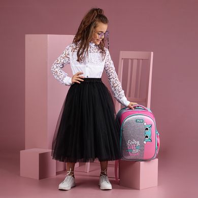 Рюкзак школьный 1Вересня S-106 Best Friend розовый/серый 551640 фото