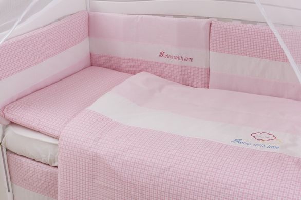 Детская постель Twins Evolution Облака 6 эл A-033 pink 8371 фото