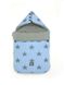 Универсальный конверт в коляску и автокресло Cottonmoose Pooh 330/26/49 голубой (звезды) с серым меланж 623559 фото