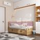 Ліжко диван кутовий з шухлядами 190х90\190х80 DecOKіds Brooklyn Taho Rose BR12 фото