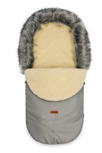 Зимний конверт в коляску Sensillo Eskimo на овчине Grey 305183 фото