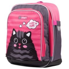 Рюкзак школьный SMART H-55 Cat rules розовый/серый 558036 фото