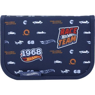 Пенал з наповненням Kite Hot Wheels HW22-622H, 1 відділення, 2 відвороти HW22-622H фото
