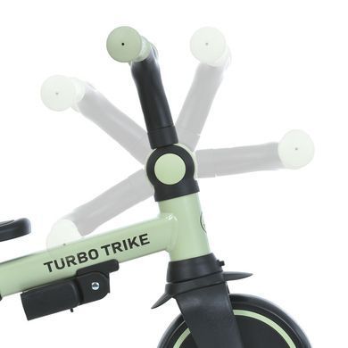 Велосипед TURBOTRIKE MT 1036 3в1 складной с родительской ручкой EVA колеса green MT 1036 green фото