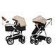 Коляска универсальная CARRELLO Fortuna CRL-9001/1 Peanut Beige 2в1 c матрасом +дождевик L /1/ 92846 фото 1