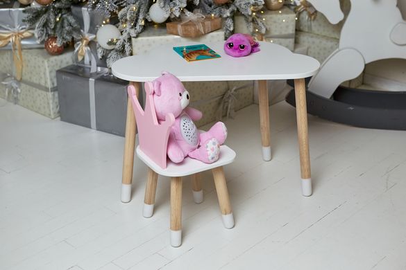 Комплект меблів дитині на 2-7 років стіл + стілець для малювання занять та їжі Pink 1