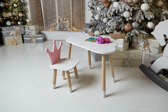 Комплект меблів дитині на 2-7 років стіл + стілець для малювання занять та їжі Pink 1