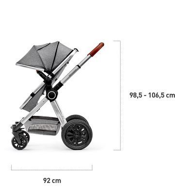 Универсальная коляска 3 в 1 Kinderkraft Veo Black/Gray (KKWVEOBLGR3000) 203247 фото