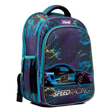 Рюкзак шкільний каркасний 1Вересня S-98 Speed Racing 559511 фото
