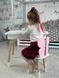 Детский столик и стульчик белый с ящиком для карандашей и раскрасок 7