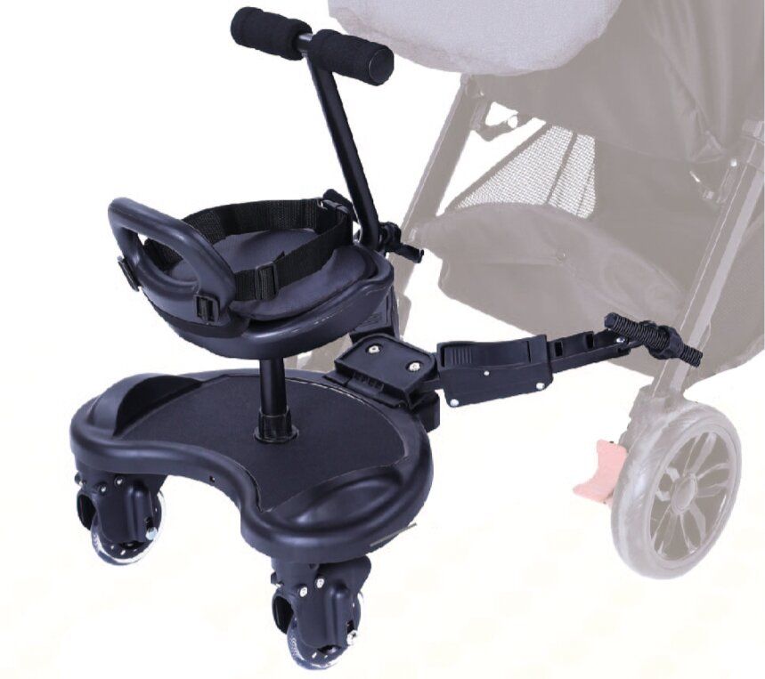 Простые решения: подножка на коляску для второго ребенка