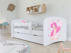 Детская кровать 160 х 80 Kocot Kids Baby Dreams белая с ящиком Польша Фея