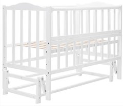 Ліжко для немовляти 120х60 Зайченя Z201 поздовжній маятник 625878-1 фото