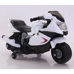 Детский электро-мобиль T-7215 WHITE мотоцикл 6V4AH мотор 1 * 12W 86 * 44 * 52 74381 фото