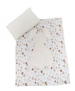 Плед и подушка в кроватку Twins Кролик 120х90 beige 9144 фото