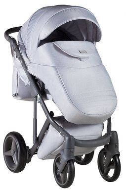Коляска 2 в 1 Adamex Luciano jeans Q1 світло-сірий 623105 фото