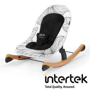 Шезлонг-качалка Kinderkraft Finio Black/White (KKBFINOBLK0000) 202457 фото
