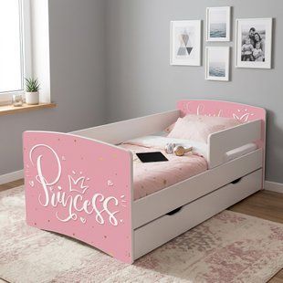 Кровать детская подростковая 170х80 decOKids ДСП Princess + ящик KC-1 фото