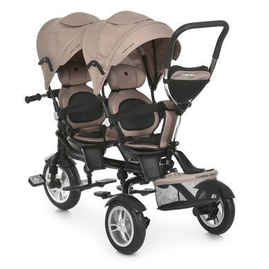 Детский трехколесный велосипед колясочного типа для двойни TURBOTRIKE MT 1004DUOS 1 MT 1004DUOS-2 фото