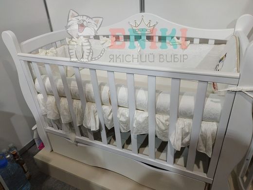 Детская кроватка - диван Angelo LUX-10 White модель 2020 11028-2 фото