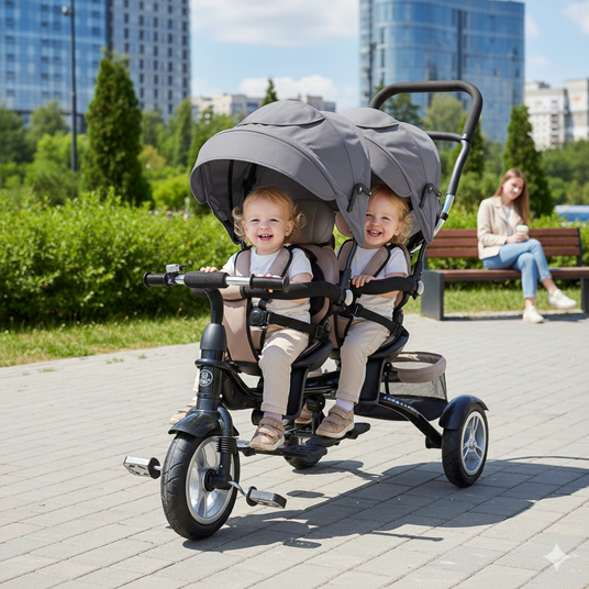 Велосипед для двойни TURBOTRIKE MT 1004DUOS | Купить