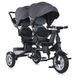 Детский трехколесный велосипед колясочного типа для двойни TURBOTRIKE MT 1004DUOS 1 MT 1004DUOS-2 фото 3