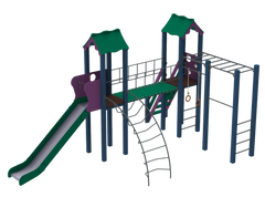 Детский игровой комплекс детская площадка Универсал, высота горки 1,8 м KidiGO (11335) 11335 фото