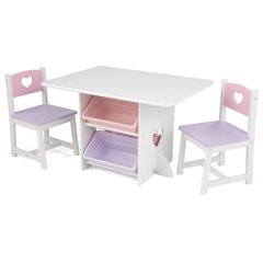 Детский стол с ящиками и двумя стульями Star Table & Chair Set KidKraft 26913 - розовый