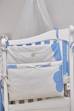 Детская постель Twins Comfort New Горошки 7 эл С-120 blue 8526 фото