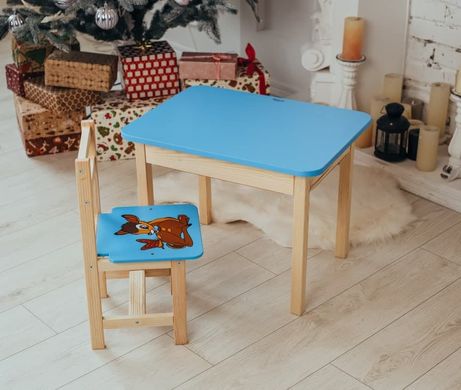 Стол и стульчик ребенку 2-7лет + ящик для рисования и учебы Colors 1