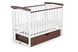Кровать детская DeSon Bimbi color с опускной боковиной и ящиком (MRIYA combi), бело-орех 1110477 фото