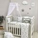 Комплект в ліжечко Маленька Соня (MSonya) Baby Design Stars сіро-бежевий 2033907142 фото