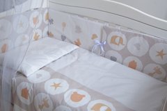 Детская постель Twins Eco Line New 6 эл E-020 Animals beige