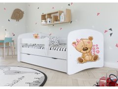 Детская кровать 160 х 80 Kocot Kids Baby Dreams белая с ящиком Польша Мишка